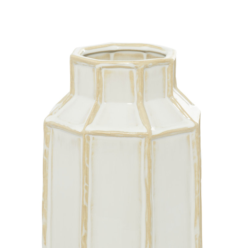 Allonia Handmade Stoneware Table Vase, 16.7" H x 6.55" W x 6.6" D