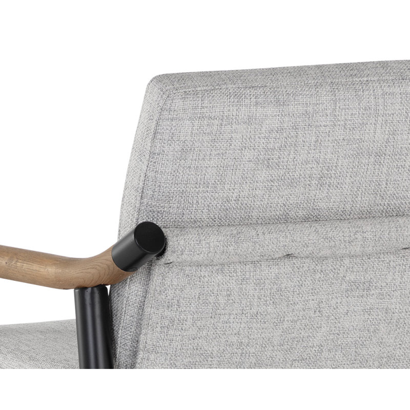 Upholstered Stool with Metal Frame