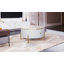 Table basse moderne moderne avec 2 grands tiroirs de rangement (31,5 po)-270423981