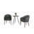 Charming Fabric Accent Chairs And Side Table Set
