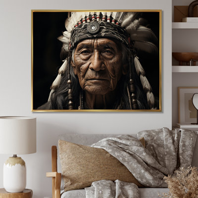 " Native Art Wisdom Of Ancestors Portrait "