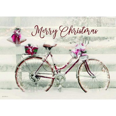 " Merry Christmas Snowy Bike "