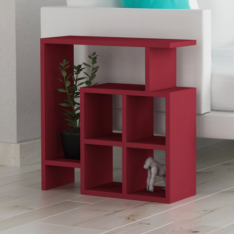 Table de bout avec rangement Frame, Bourgogne