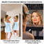 Armoire à bijoux en miroir avec miroir pleine longueur et 2 lumières DEL internes-232388045