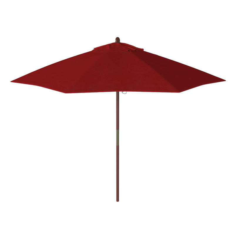 Parasol de marché 9 pi Naudia, Rouge - Pacifica
