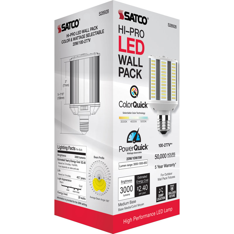 20 Watt White LED Bulb