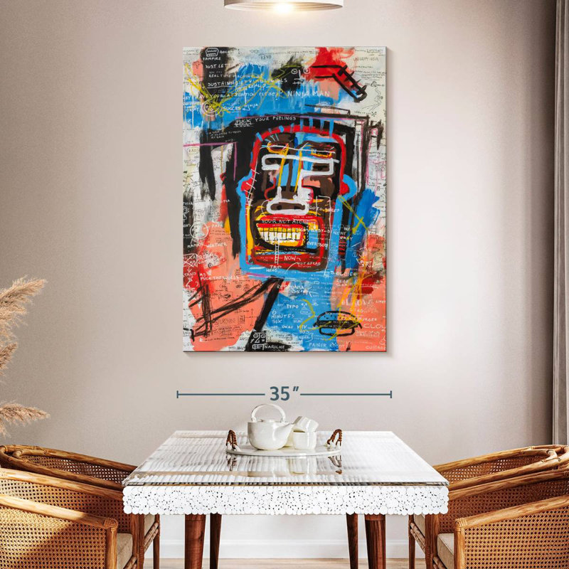 Avery Ninja Face, 51" H x 34" W