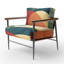 Chaise avec accoudoirs rembourrée Retro Dreamscape-475999294