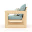 Chaise de patio avec coussins Sehrish-809701065