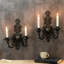 2 Piece Metal Wall Bath Sconce Set