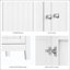 White Double Door Storage Cabinet
