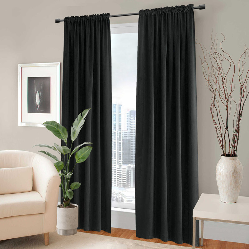 Ensemble de rideaux obscurcissant 2 pièces, L 52 po x L 72 po
