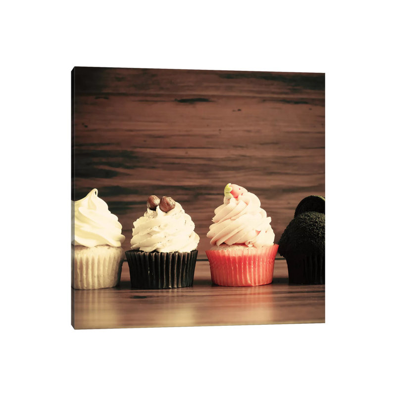 Autumn Cupcakes 1 Piece Wrapped Canvas Painting, 93.98 cm H x 93.98 cm W x 3.175 cm D