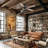 52-inch Flush Mount Ceiling Fan with Remote-1928604797