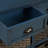 Rustic Storage Cabinet with Two Drawers and Four Classic Rattan Basket Accent Cabinet-1550221708