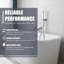 Poignée de baldaquin pour baignoire avec vis courte incluse, finition chromée