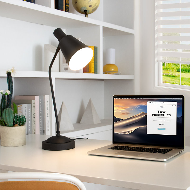 Dimmable Table Lamp With Usb And Touch Control, Black