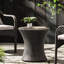 Table d'appoint polyvalente pour l'extérieur - Weather-, P 19,43 po, côté gris, espace, H-487730341-487730347
