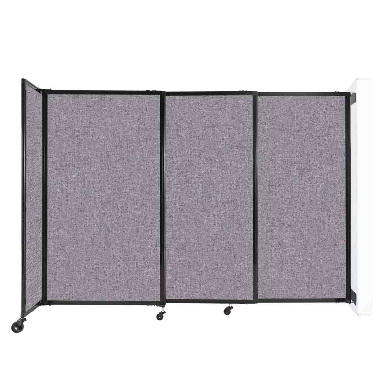 Cloison coulissante 5 pi, H 60 po x l 86 po x P 33 po, Gris nuageux