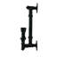 Centrahoma Industrial Candle Wall Light – 1-Light Metal Sconce with E27 Socket for Hallway-1938206979