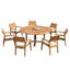 Vellore Outdoor - Piece Teak Dining Set-740325269