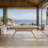 Rectangular Sculpted Wood Dining Table-121600657
