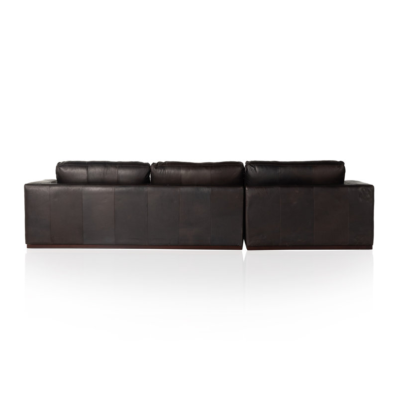 Colt Modular Chaise Sectional, Left Hand Facing, Aldred Silver Polyester Blend