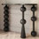 Black Solid Wood Console Table