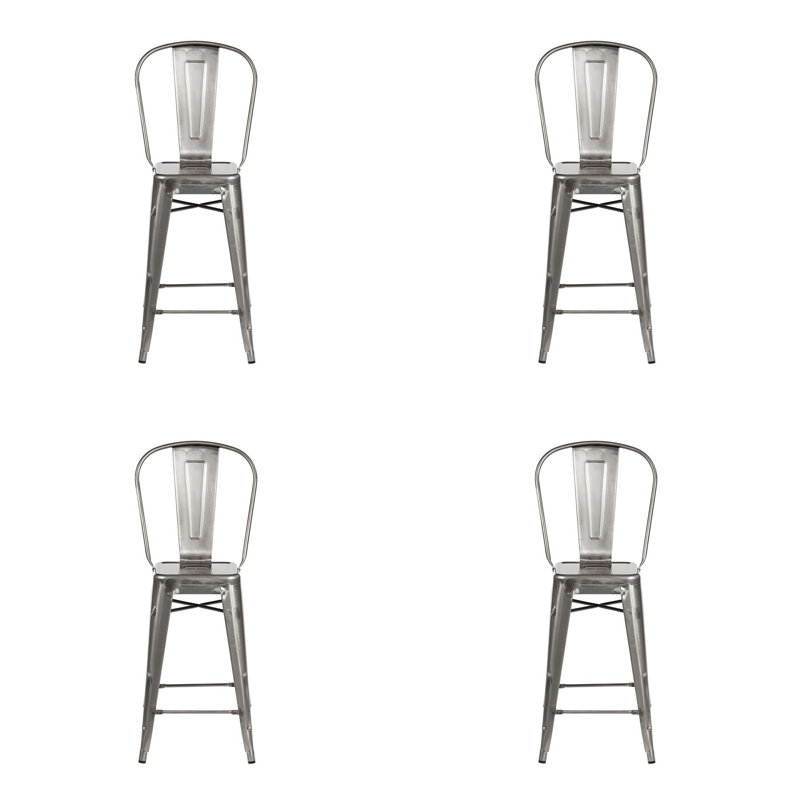 Tabouret de bar 30 po Cazzie, Métal industriel