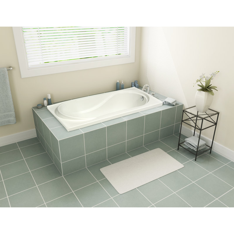 60'' x 32'' Drop-In Soaking Acrylic Bathtub