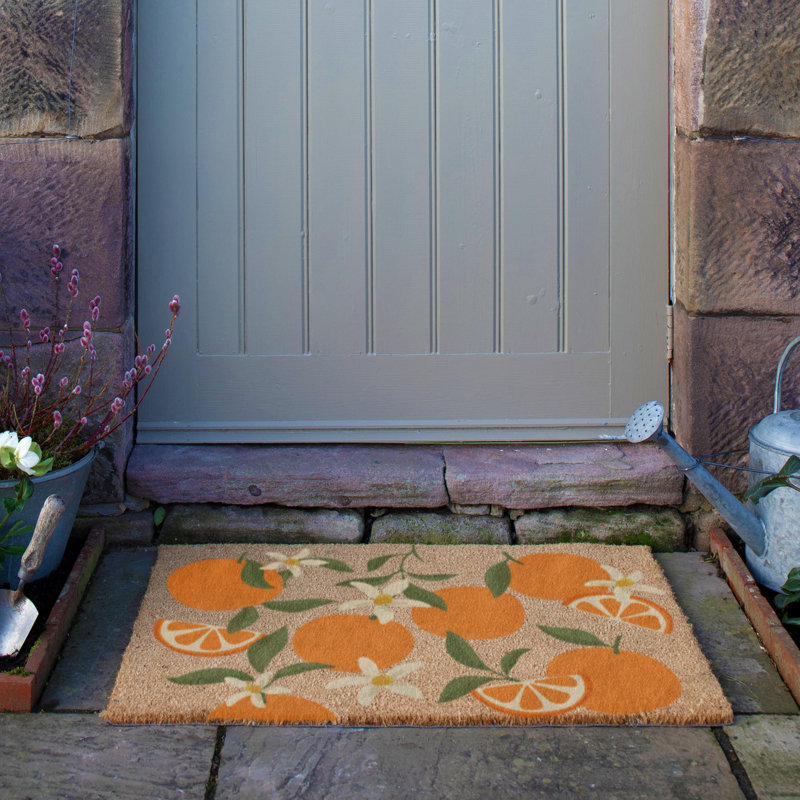 Pattern Coir Doormat, 60cm W x 90cm L