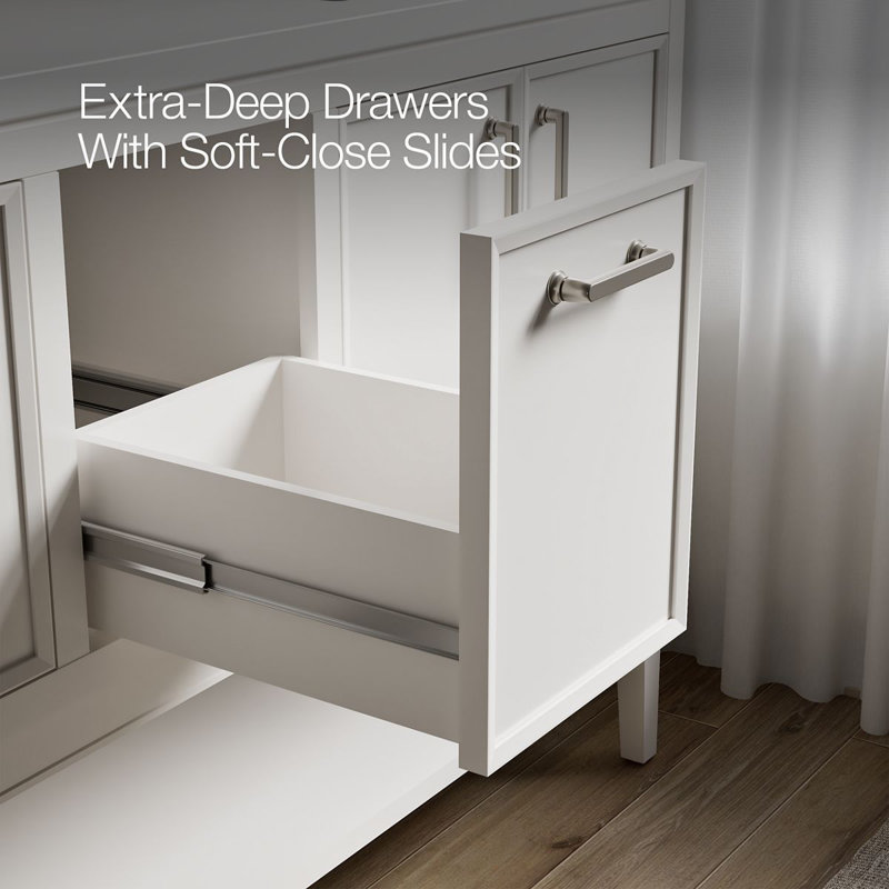 Winnow 60-In Bathroom Vanity Set, White