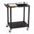 2-Shelf Plastic Mobile Utility AV Cart with Casters