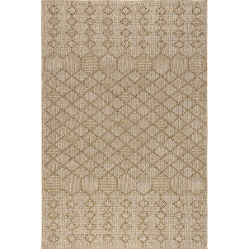 Malina Geometric Indoor/Outdoor Area Rug, Rectangle 4' x 6'