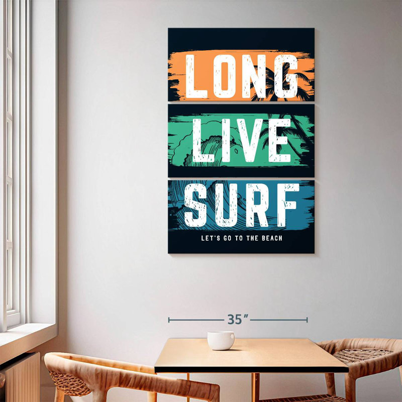 Tergel Long Live Surf Typography
