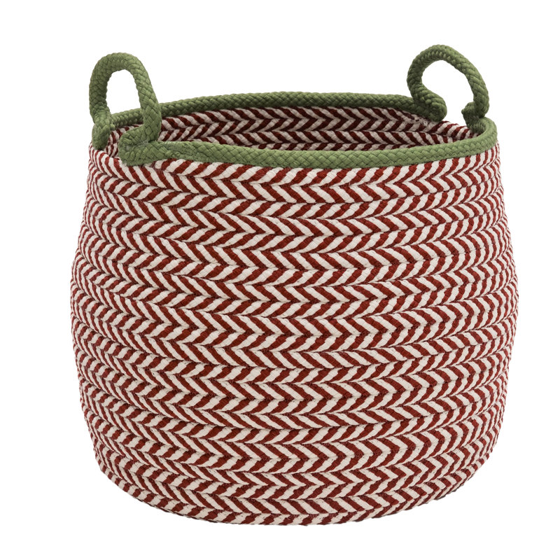 Panier de Noël Kringle, Couronne verte, H 12 po x l 14 po x P 14 po