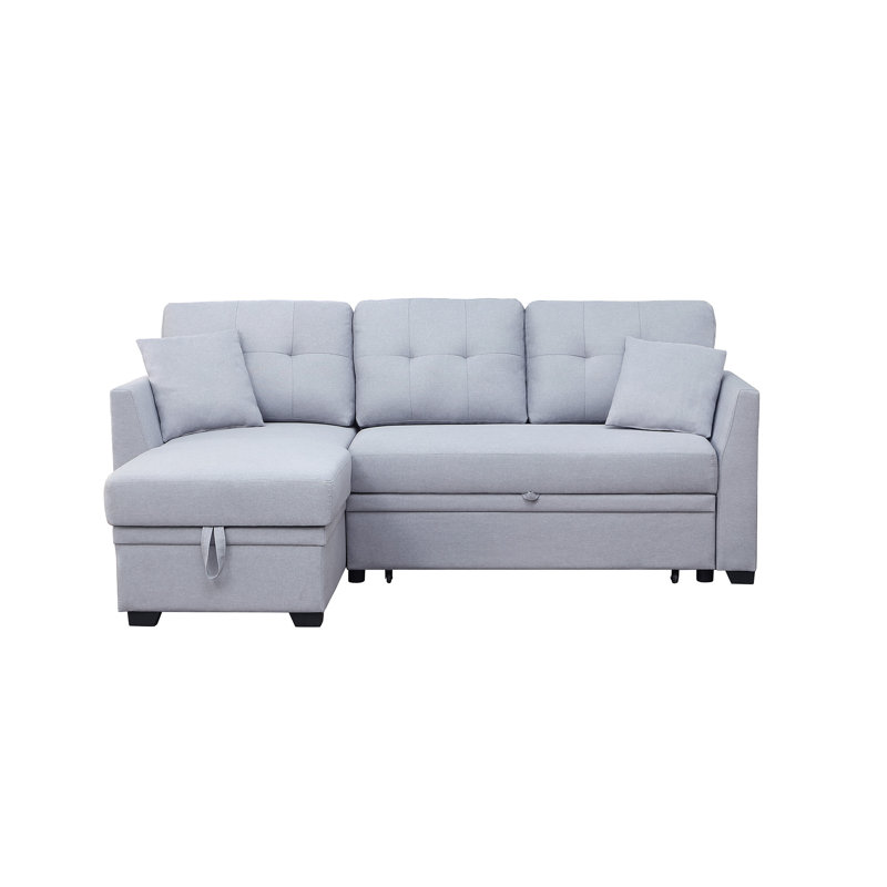 Navaeh Sleeper Sofa, Light Gray