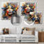 «Colorful Extravagance Collage Portrait» - impression d'art mural en métal fractal-1844826546
