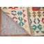 Tapis oriental réversible en laine Kilim 9 x 11