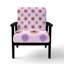 Fauteuil d'appoint abstrait - fauteuil boho mandala-940404062