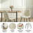Modern Industrial 5-piece Dining Set, 59" Rectangular Table&4 Upholstered Chairs