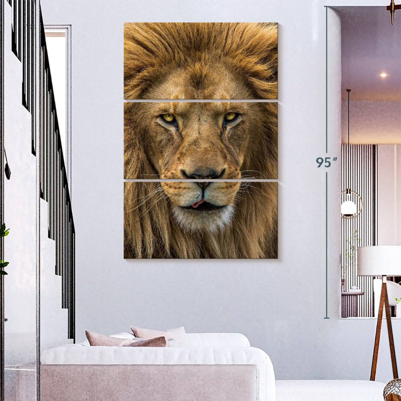 Brampt Handsome Lion Head, 57" H x 36" W