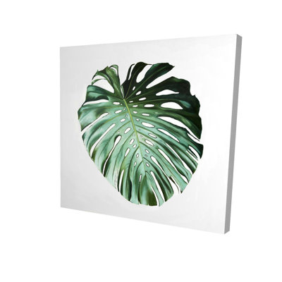 Toile botanique feuille Monstera - vert exotique Home Decor