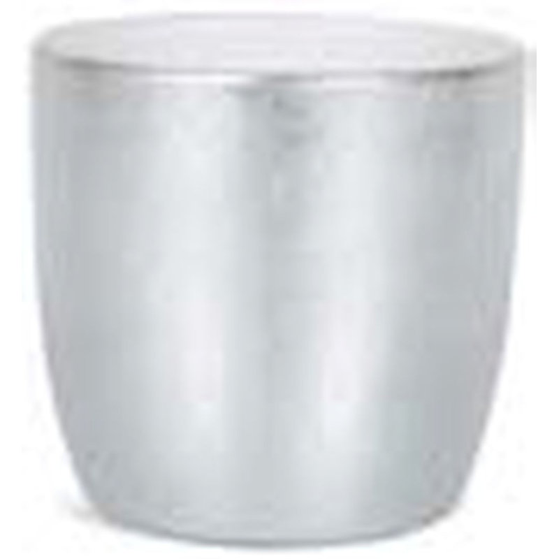 Laroque Ceramic Pot Planter, Silver, 4.5" H x 4.75" W x 4.75" D