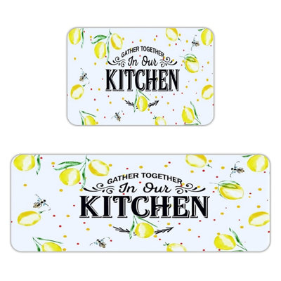 Tapis de cuisine 2 pièces