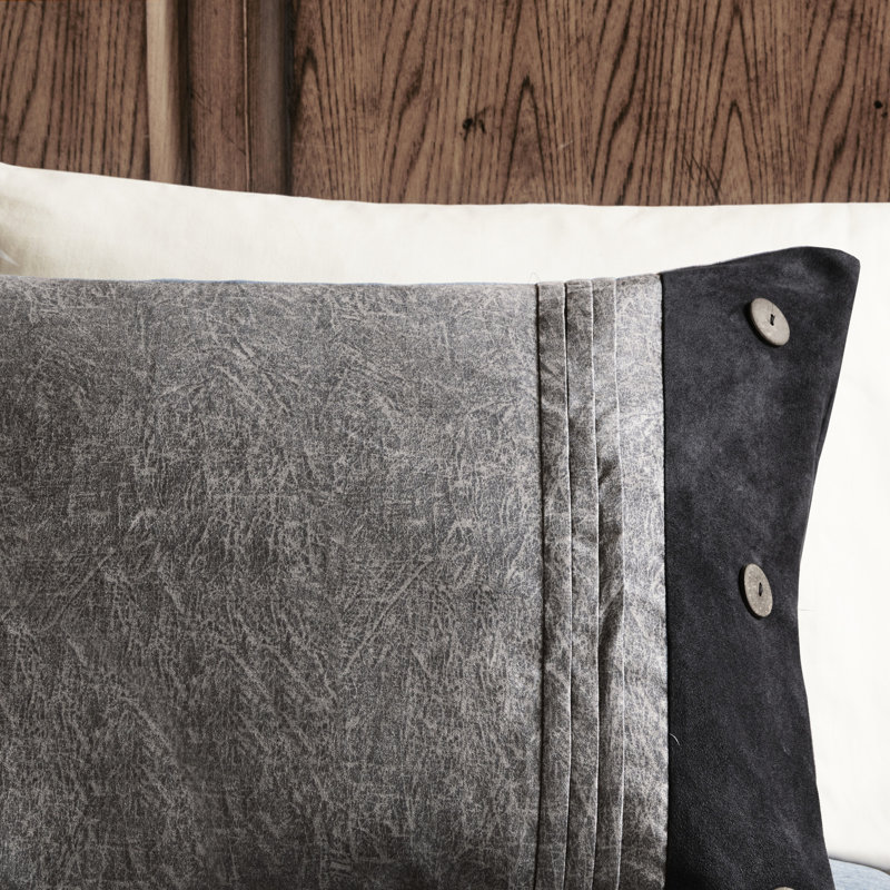 Édredon 7 pièces très grand gris - Faux suède, courtepointe en suède à vapeur doux et confortable, Gris