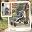 Foldable Pet Stroller with 4 Big Wheels for Medium Dogs-110210908