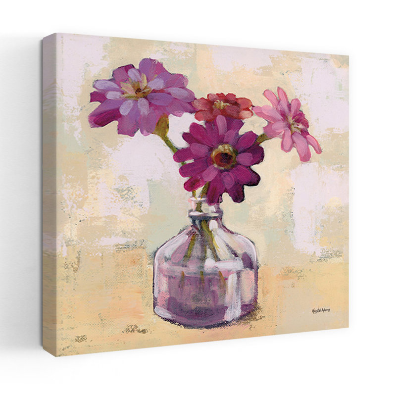 «Last Summer Bouquet», art mural contemporain, H 48 po x l 48 po
