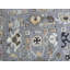 Tapis unique gris de 9 pi 1 po x 13 pi 5 po