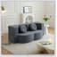 Canapé-lit 2 en 1 pliant avec coussin, canapé-lit simple pour le salon et les invités, aucun assemblage requis, conception peu encombrante-1960461876